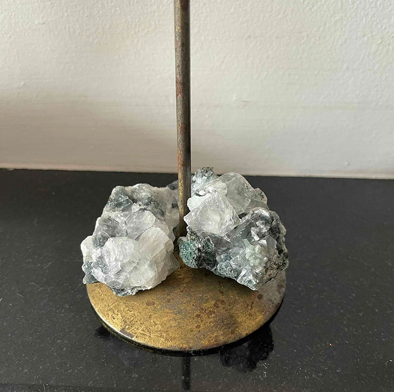 Zeolite Brass Candle Holder