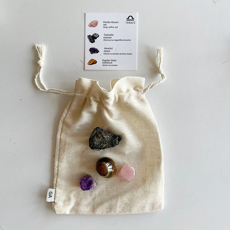 Libra Zodiac Sign TWO Pouches
