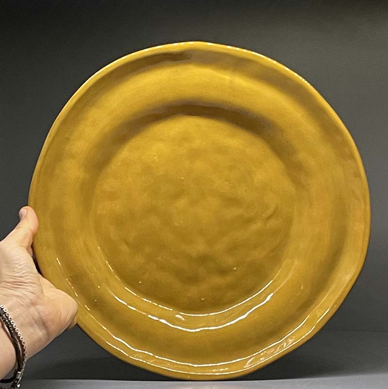 Hardal Serisi Seramik Servis Tabağı