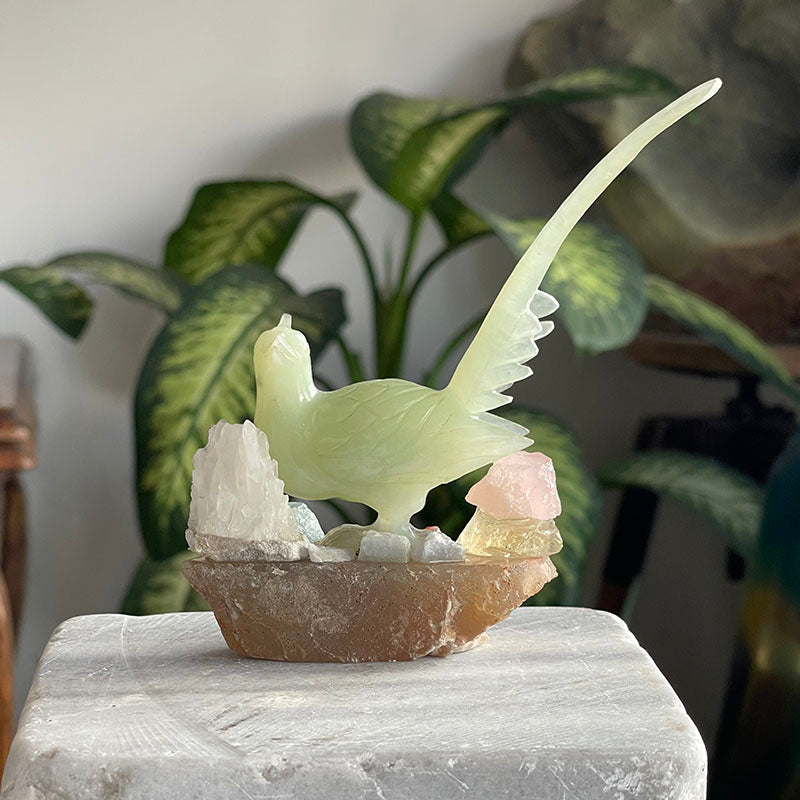 Yeşim Taşından Şifa Kuşu