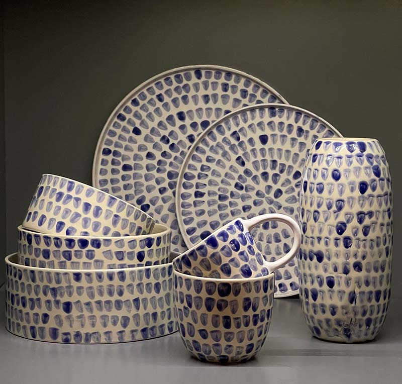 Gökyüzü Serisi Seramik Yemek Tabağı