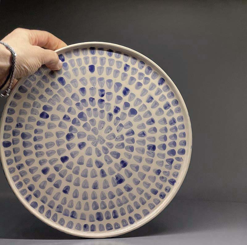 Gökyüzü Serisi Seramik Yemek Tabağı