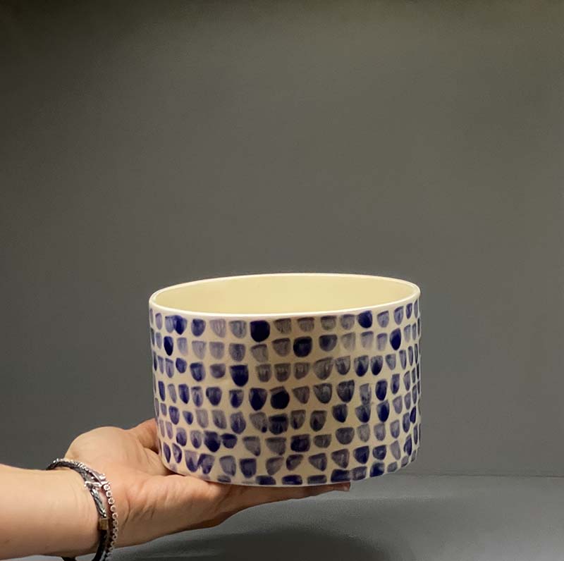 Gökyzü Serisi Seramik Salata Kasesi