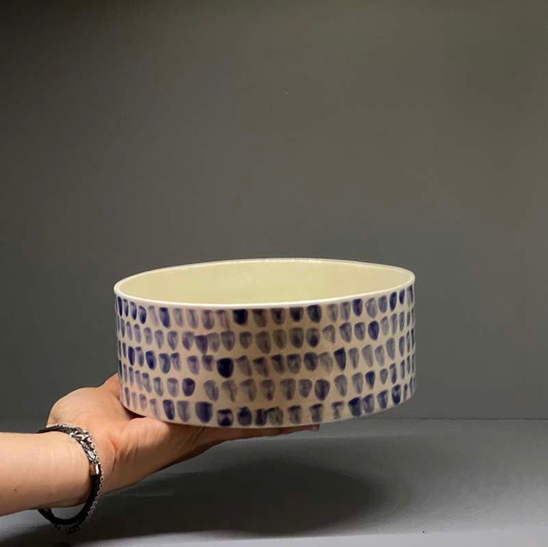 Gökyzü Serisi Seramik Salata Kasesi