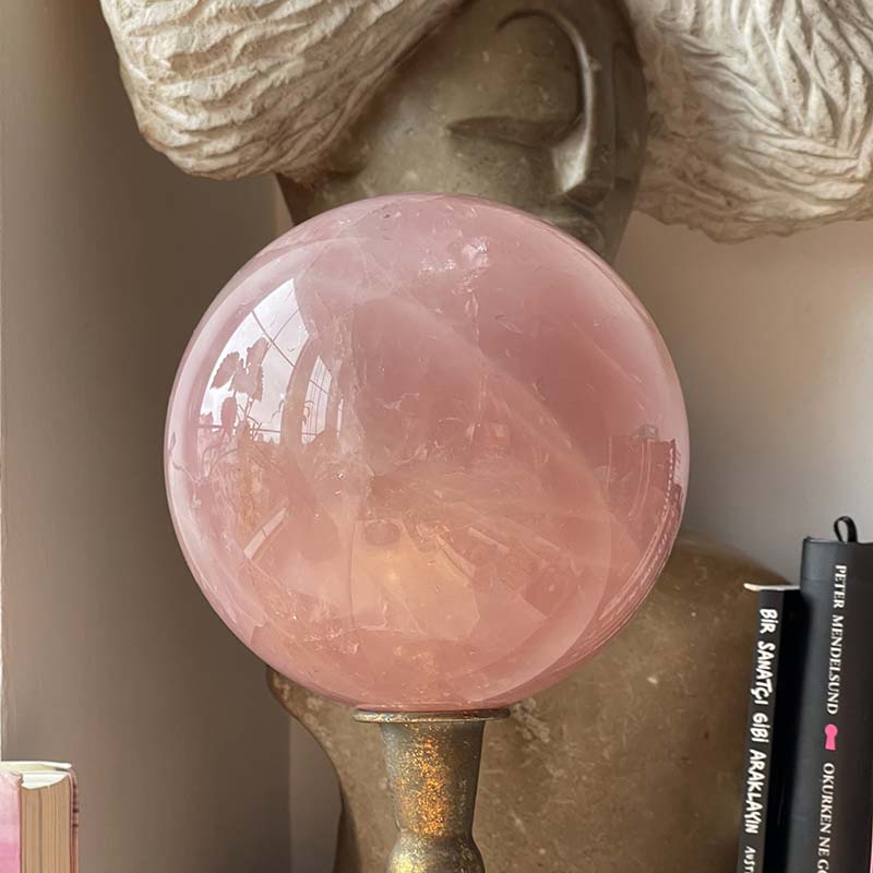 Büyüleyici Pembe Kuvars Küre