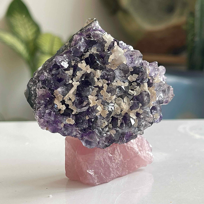 Amethyst & Rose Quartz