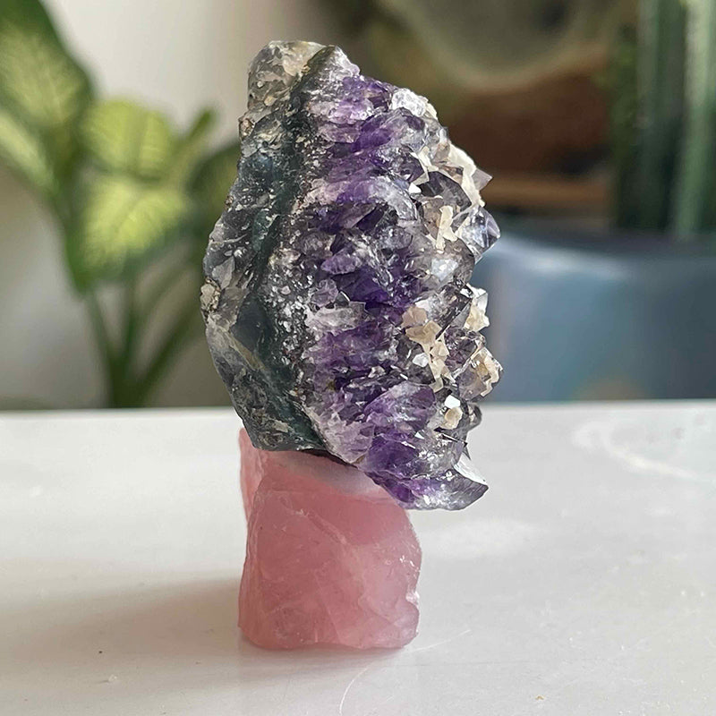 Amethyst & Rose Quartz
