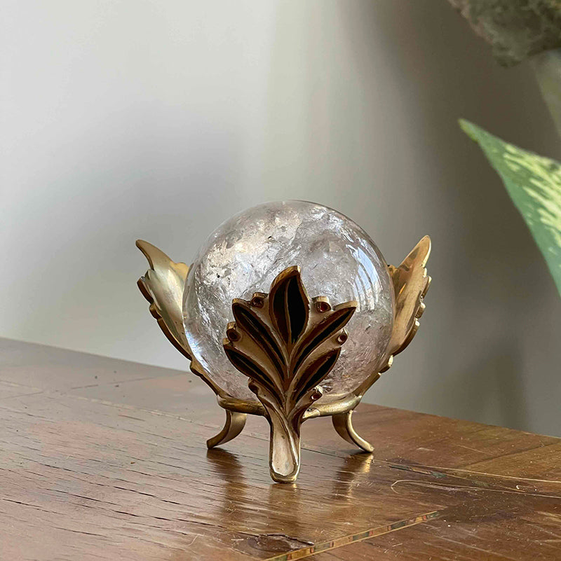 Pirinç kaidede Dumanlı Kuvars küre