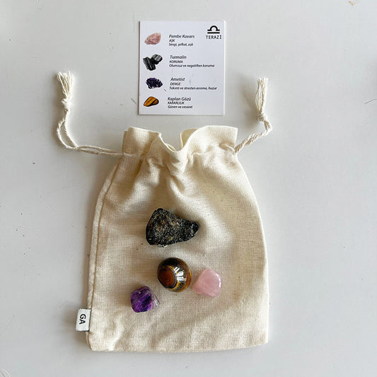 Libra Zodiac Sign TWO Pouches