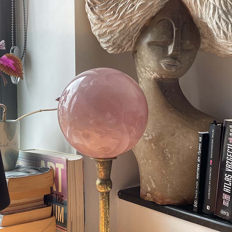 Büyüleyici Pembe Kuvars Küre