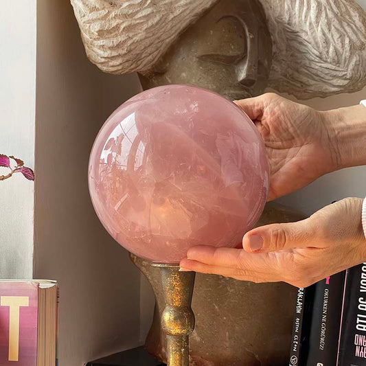 Büyüleyici Pembe Kuvars Küre