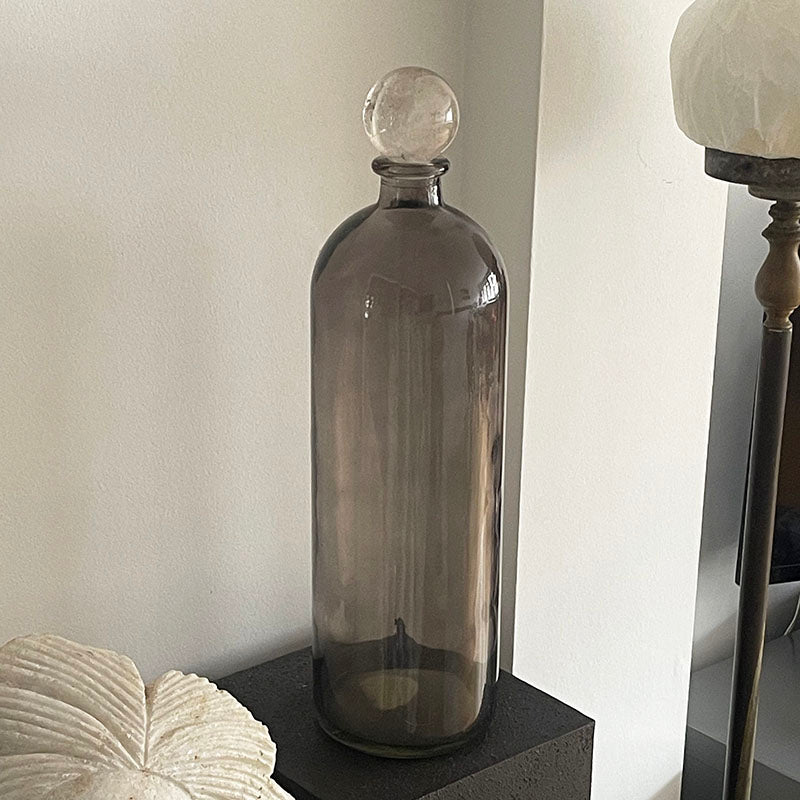 Kristal Kuvars kapaklı dekoratif şişe